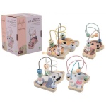 Drevená slučka na prevliekanie pre deti.