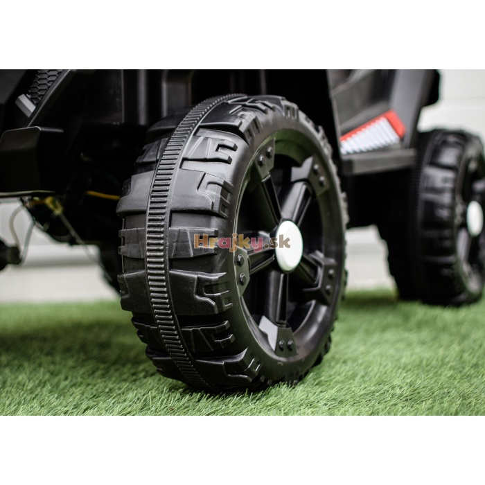 Biele elektrické autíčko Supercar, 4x4, 100W – Obrázok 3