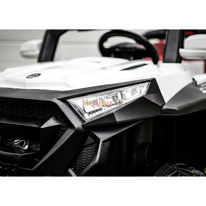 Biele elektrické autíčko Supercar, 4x4, 100W – Obrázok 11