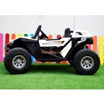Dvojmiestna biela elektrická bugina, 4x4, 300W, PREMIUM – Obrázok 4