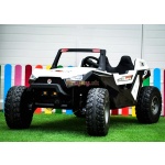 Dvojmiestna biela elektrická bugina, 4x4, 300W, PREMIUM – Obrázok 8