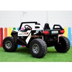Dvojmiestna biela elektrická bugina, 4x4, 300W, PREMIUM – Obrázok 3