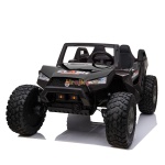 Dvojmiestna čierna elektrická bugina, 4x4, 300W, PREMIUM